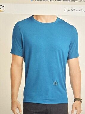 Jockey Men's Crew Neck Tee - Teal Blue